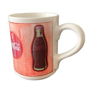 Vintage Coca-Cola 1997 Always Refreshing Collectible Strawberry Color Mug HTF